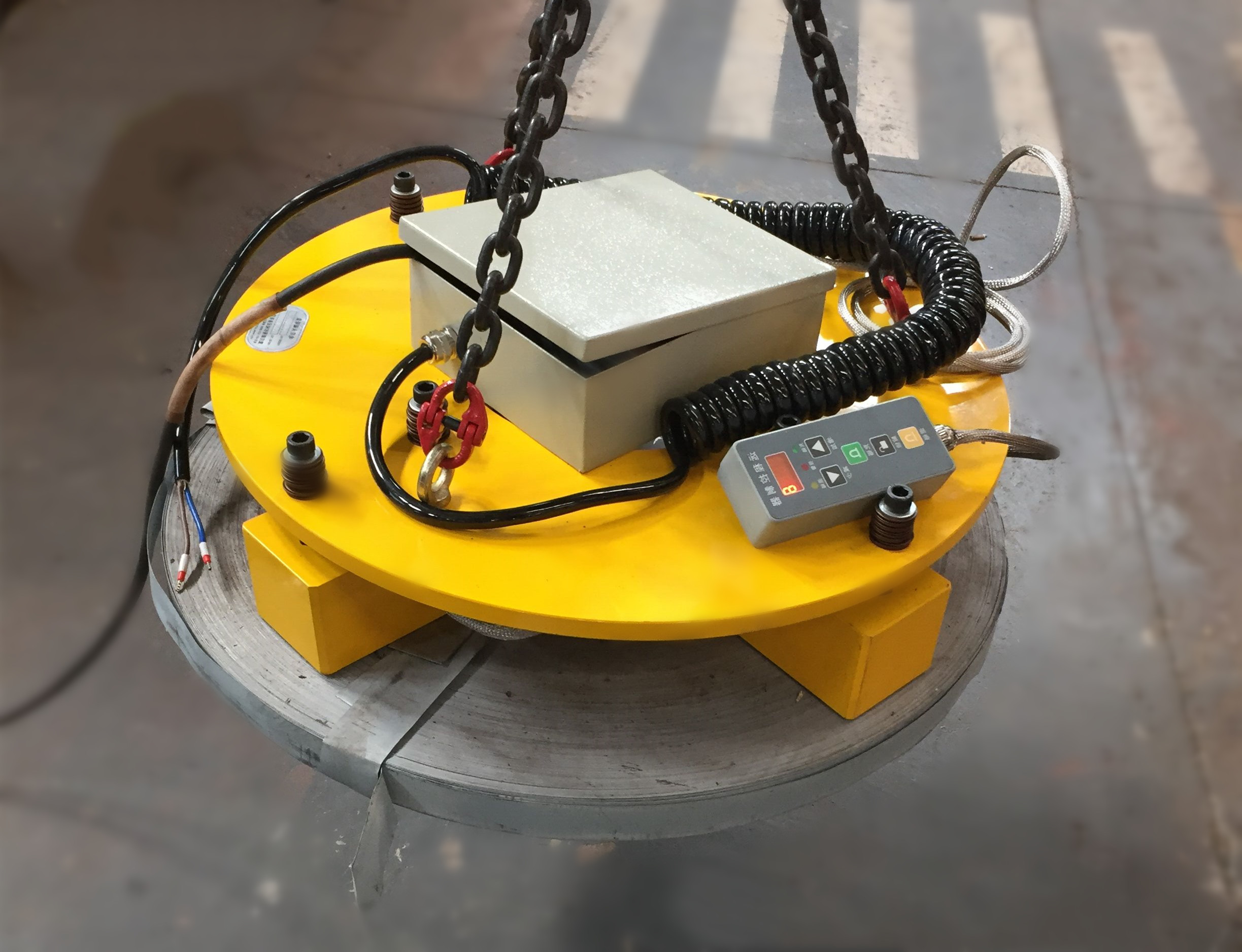 電永磁起重吊具，搬運(yùn)小型帶卷用電永磁起重器