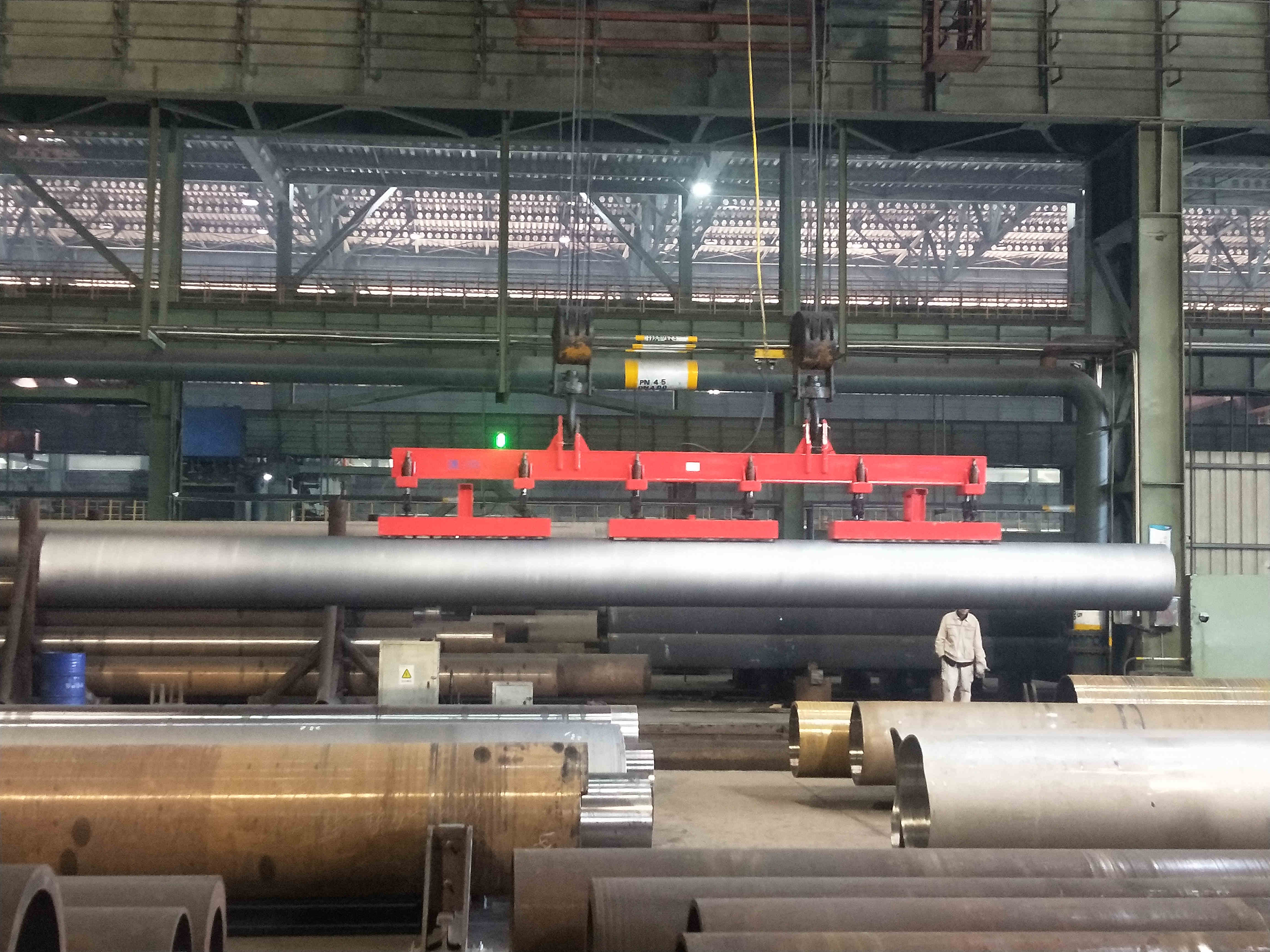 超長鋼管電永磁吊具，千豪品牌